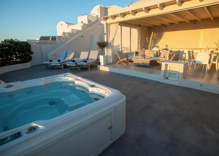度假居 Sunset View Santorini - With Outdoor Jacuzzi *