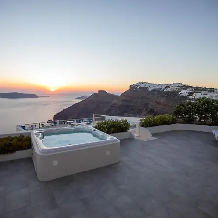 Sunset View Santorini - With Outdoor Jacuzzi Σπίτι διακοπών Φηροστεφάνι