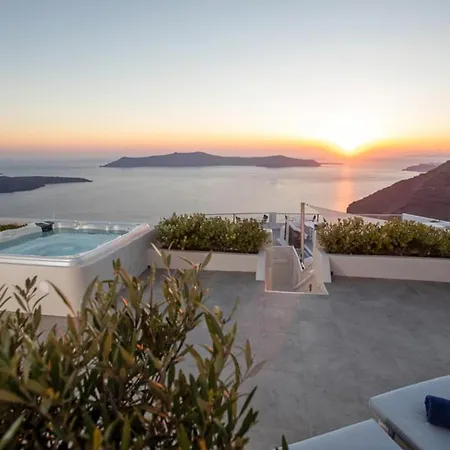 Sunset View Santorini - With Outdoor Jacuzzi * フィロステファニ